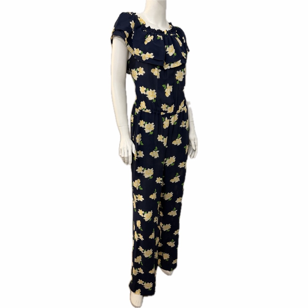 Michael Kors Collection $2495 Runway & Celeb Fave Silk Roses Dress Jumpsuit 8 - Picture 9 of 16